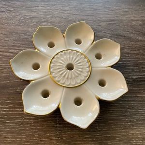Lenox Vintage Lotus Flower Candle Holder